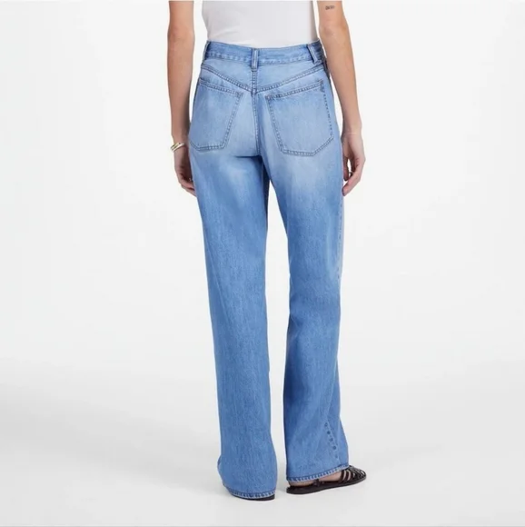 Madewell Light Blue Flare & Wide Leg Jeans - Picture 4 of 9